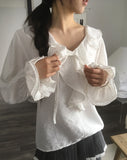 Ponto Dot Frill Blouse