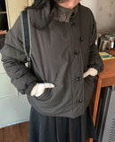 Qumi High Neck Wool Padding Jumper