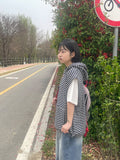 [unisex] Foremt Stripe Over Hood Vest