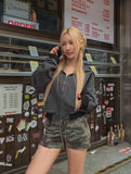 Ekin semi-crop walk hooded jacket
