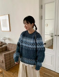 Santo Round Nordic Knit