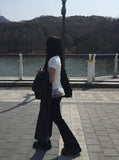 [Scarf set] Mellan Dot Muffler Frill T-shirt Set