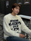 Heavy Angora Lettering Knit