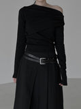 Raz Drape One Shoulder Tee