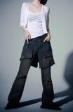 Layered Flare Jeans