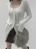 Armand Square Knit Cardigan