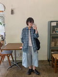 [unisex] Amiku Summer Over Check Shirt