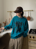 Deepline printed sweatshirt