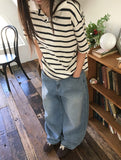 Caldis Stripe Collar Short Sleeve Tee