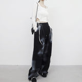 (Unisex) Motio Printed String Slit Pants