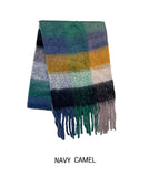 Winter color mix check muffler