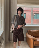 Tamis linen belted half pants