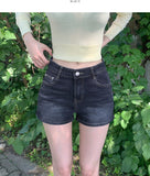 Hip Pads Detachable Span Denim Shorts
