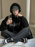 Wide cargo denim pants