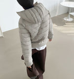 Trendy Lightweight High Neck 2-Way String Padding