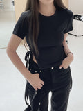 High Waist Black Bootcut Pants