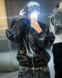 Rokaemmeu Two-Way Glossy Cooper Windbreaker