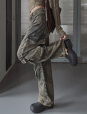3 Pocket Multi Cargo Denim Pants