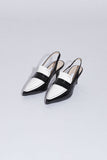two-tone stiletto slingback