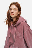 [2-WAY] Skull Web Pigment Hood Zip-Up