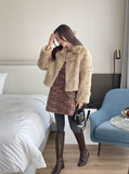 [35% wool] Racquet Round Tweed Mini One Piece