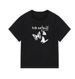 FOR DAYOUT Logo Butterfly Slim Short Sleeve Tee