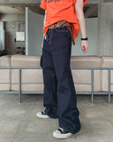 Knob Stitch Bootcut Raw Denim