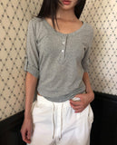 Bezen Roll-up Three Quarter T-shirt