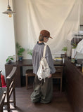 [Unisex] Cruhi Keyring Banding Balloon Wide Pants