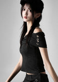 Cutout punching off-shoulder