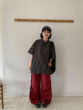 [unisex] Hipom Nylon Over Short Sleeve Shirt