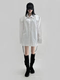 Lunt Oversized Fit Pad Long Shirt