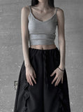 Backless Strap Padded Sleeveless