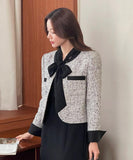 Ent Tweed Color Matching Short Jacket