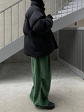 Green Corduroy Corduroy String Pants