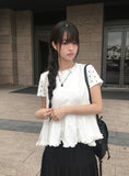 Kinu Frill Sleeveless Layered Blouse