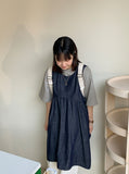 Misatsu Cotton Shirring Midi One Piece