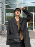 Ninsz three-button blazer coat
