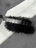 Chichi Fur Eyelet Belt