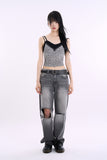 Fatale leopard cropped sleeveless top