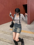 Krappy Halter Sleeveless Cardigan