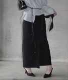 Temp knot long skirt