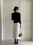 Sophia Flare Pearl Knit Cardigan
