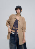 Claw cotton oversized fit checkered shirt