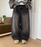 Coriku Washing Wide Balloon Denim Pants