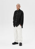 STITCHED DENIM SHIRT