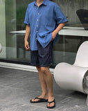 Blur Raw Banding Shorts
