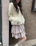 Lanne Shearling Collar Short Fur Jacket