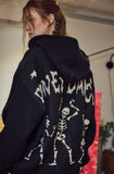 [2-WAY] Skeleton Hood Zip-Up