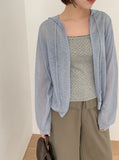 Detto color matching lace dot sleeveless